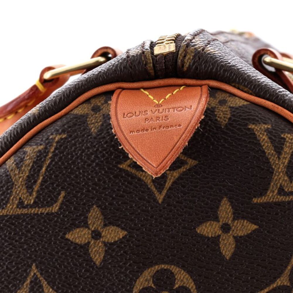 Louis Vuitton Speedy Handbag Monogram Canvas 30 Brown - Picture 8 of 9